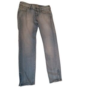 Express Jeans Womens Light Wash Skinny Ankle Zip Denim Pants Light Blue Size 8